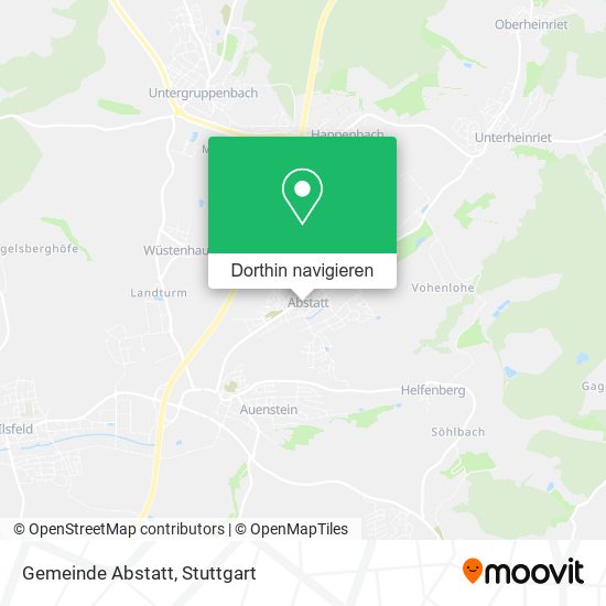 Gemeinde Abstatt Karte