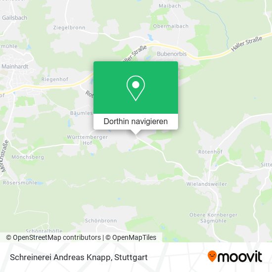 Schreinerei Andreas Knapp Karte