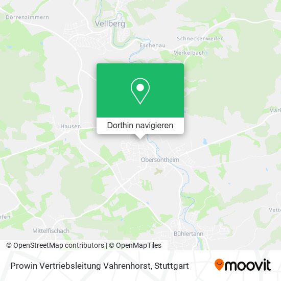 Prowin Vertriebsleitung Vahrenhorst Karte