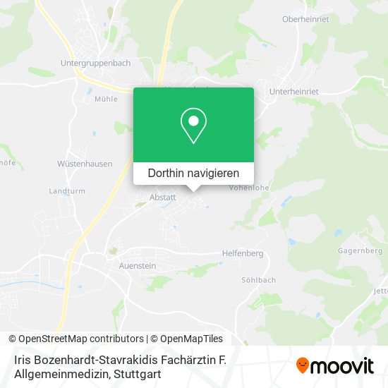 Iris Bozenhardt-Stavrakidis Fachärztin F. Allgemeinmedizin Karte
