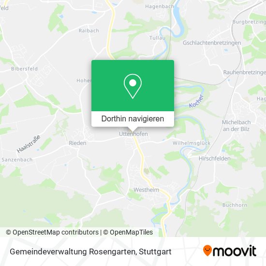 Gemeindeverwaltung Rosengarten Karte