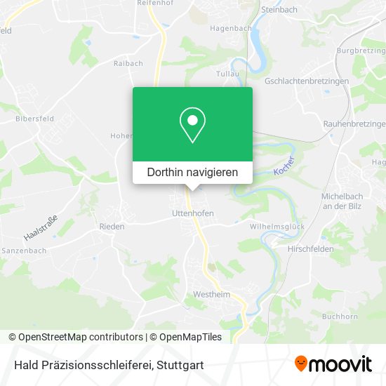 Hald Präzisionsschleiferei Karte