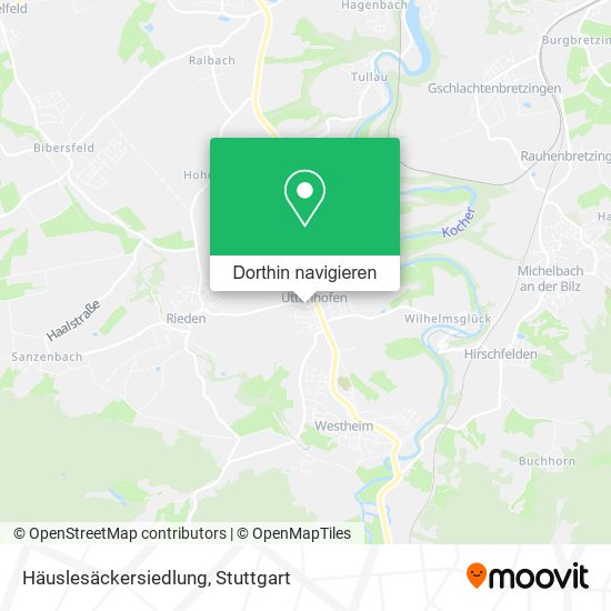 Häuslesäckersiedlung Karte