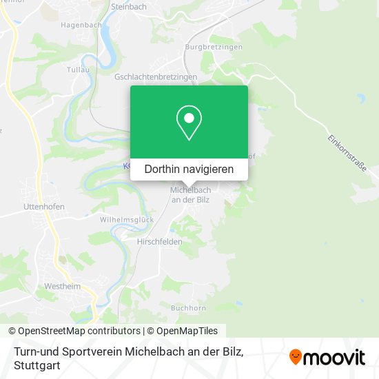 Turn-und Sportverein Michelbach an der Bilz Karte