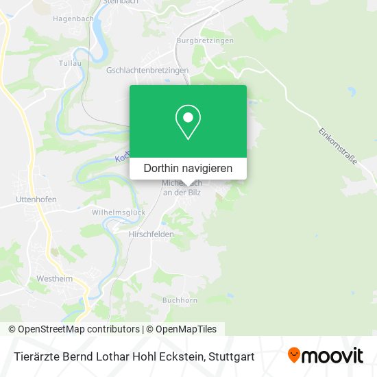Tierärzte Bernd Lothar Hohl Eckstein Karte