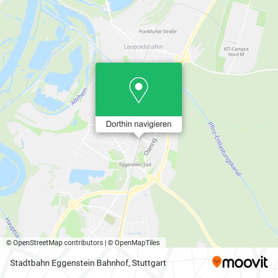 Stadtbahn Eggenstein Bahnhof Karte