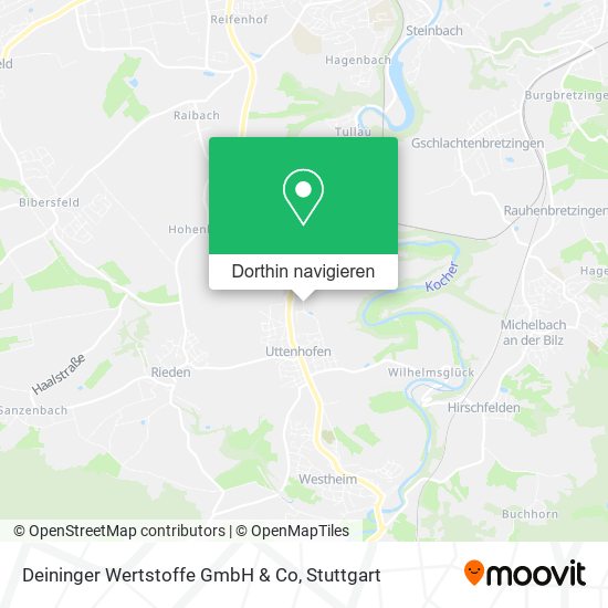 Deininger Wertstoffe GmbH & Co Karte