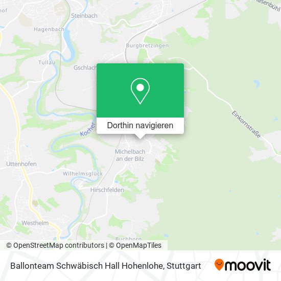 Ballonteam Schwäbisch Hall Hohenlohe Karte