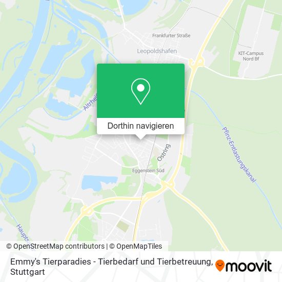 Emmy's Tierparadies - Tierbedarf und Tierbetreuung Karte