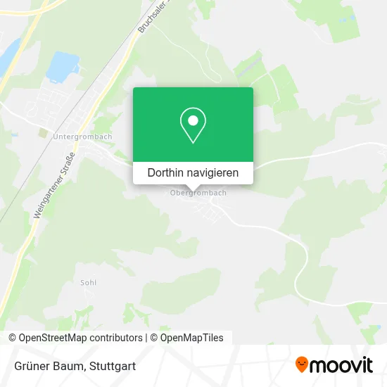 Grüner Baum Karte
