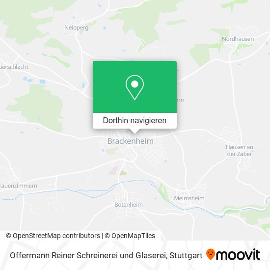 Offermann Reiner Schreinerei und Glaserei Karte