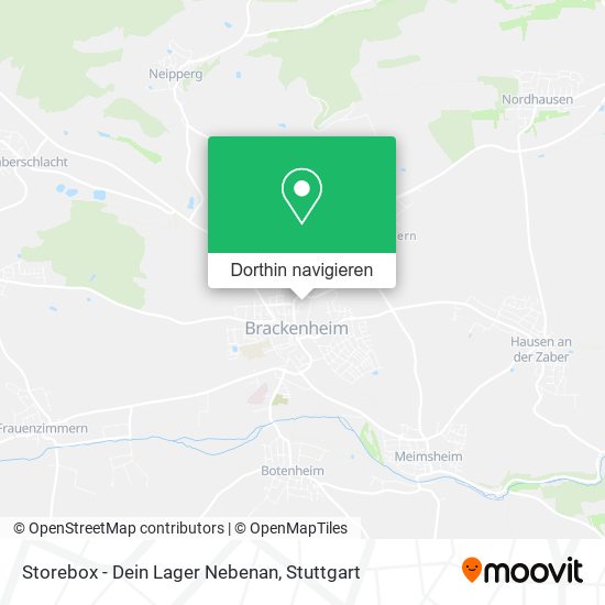 Storebox - Dein Lager Nebenan Karte