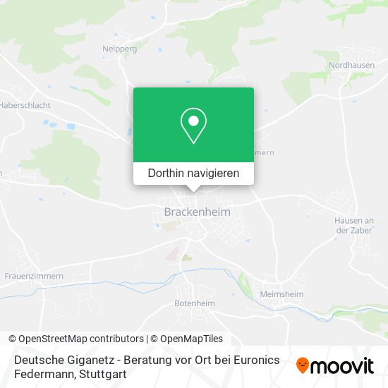 Deutsche Giganetz - Beratung vor Ort bei Euronics Federmann Karte