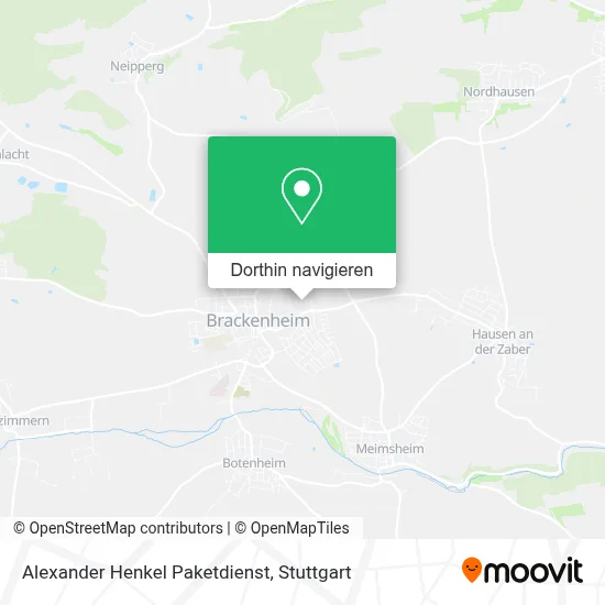Alexander Henkel Paketdienst Karte