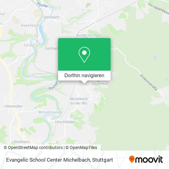 Evangelic School Center Michelbach Karte
