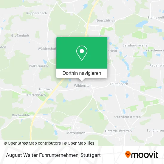 August Walter Fuhrunternehmen Karte