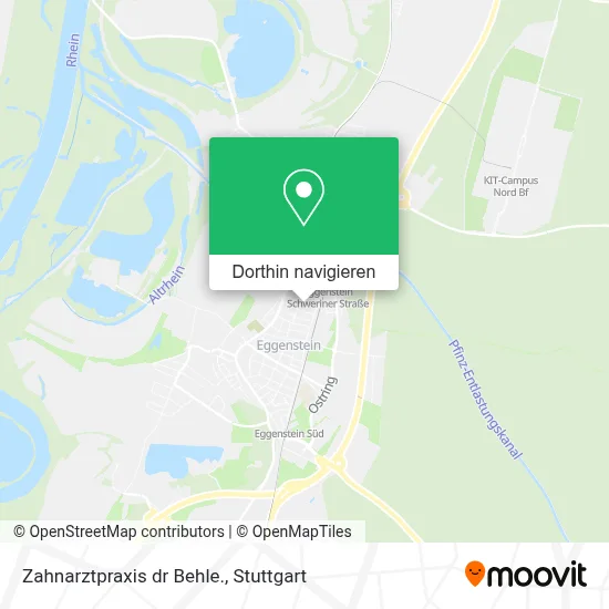 Zahnarztpraxis dr Behle. Karte