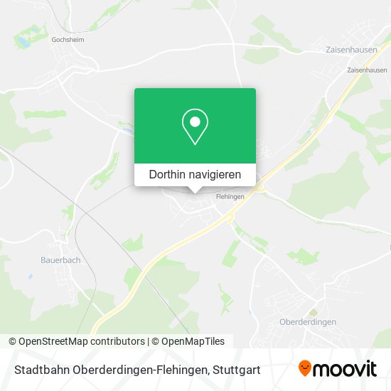 Stadtbahn Oberderdingen-Flehingen Karte
