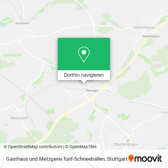 Gasthaus und Metzgerei fünf-Schneeballen Karte