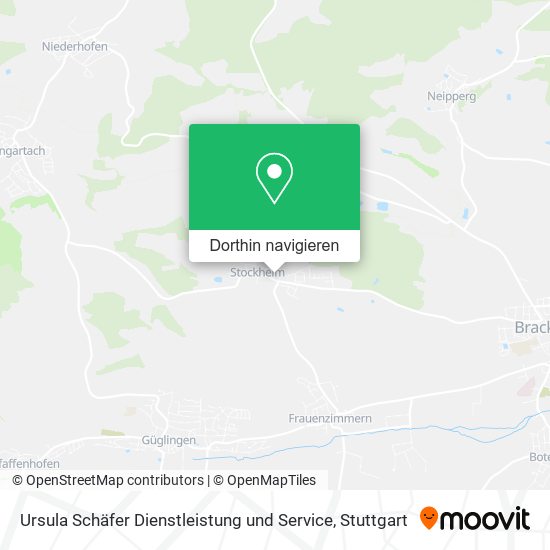 Ursula Schäfer Dienstleistung und Service Karte