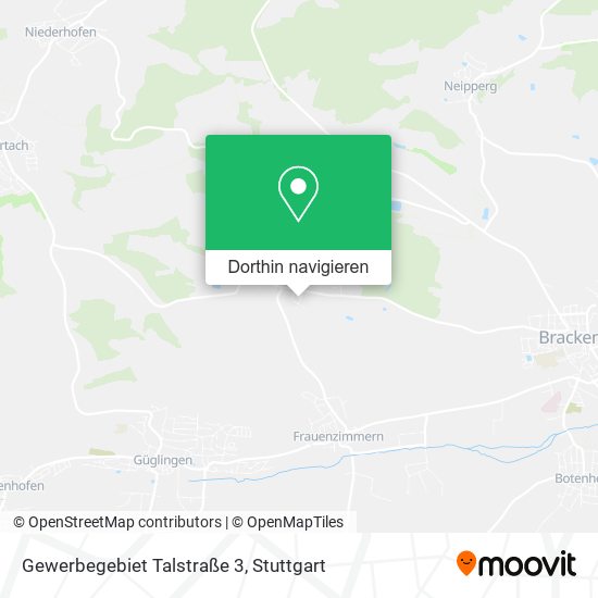 Gewerbegebiet Talstraße 3 Karte