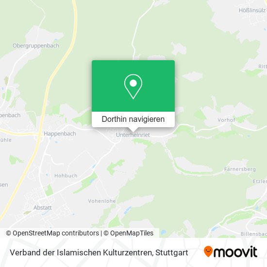 Verband der Islamischen Kulturzentren Karte