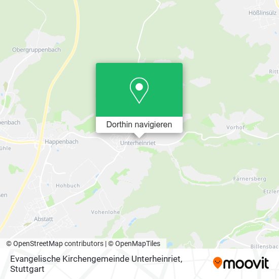 Evangelische Kirchengemeinde Unterheinriet Karte