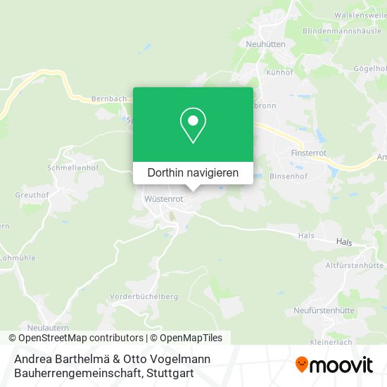 Andrea Barthelmä & Otto Vogelmann Bauherrengemeinschaft Karte