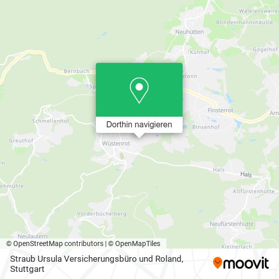 Straub Ursula Versicherungsbüro und Roland Karte