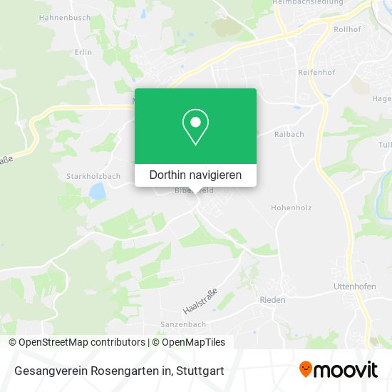 Gesangverein Rosengarten in Karte