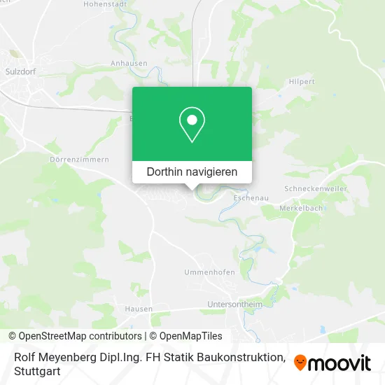 Rolf Meyenberg Dipl.Ing. FH Statik Baukonstruktion Karte