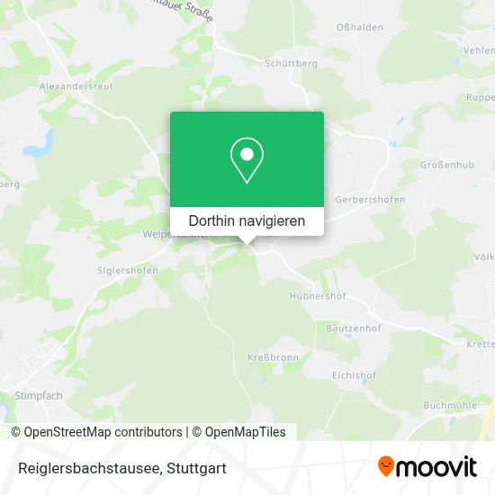 Reiglersbachstausee Karte