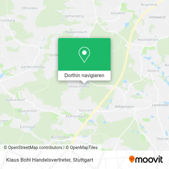 Klaus Bohl Handelsvertreter Karte