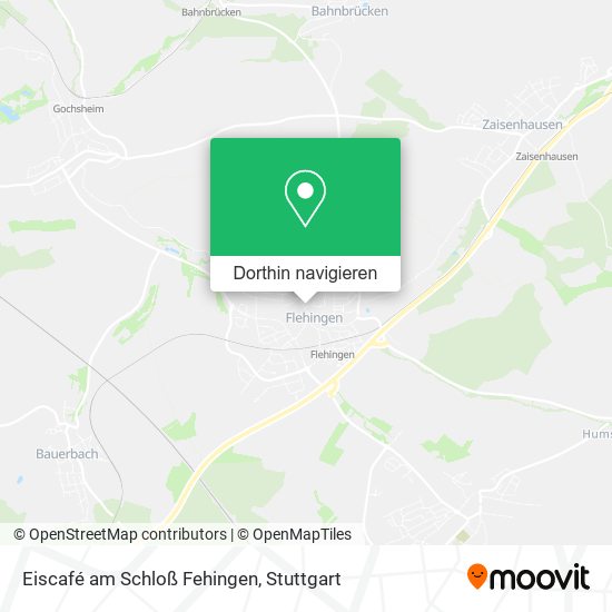 Eiscafé am Schloß Fehingen Karte