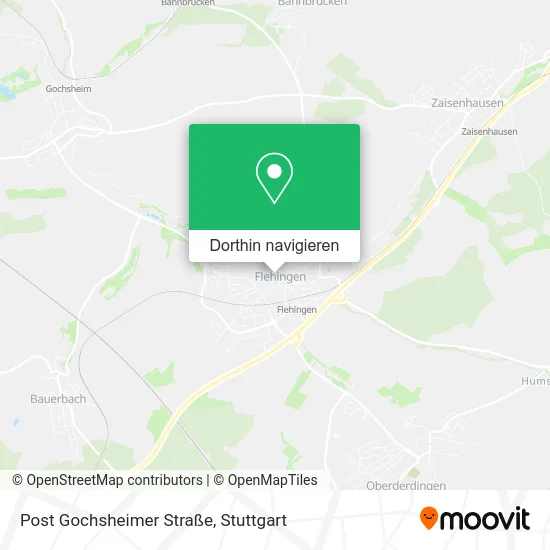 Post Gochsheimer Straße Karte