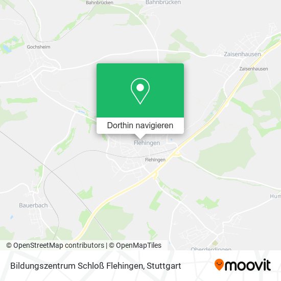 Bildungszentrum Schloß Flehingen Karte