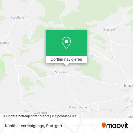Kühlthekenreinigungs Karte