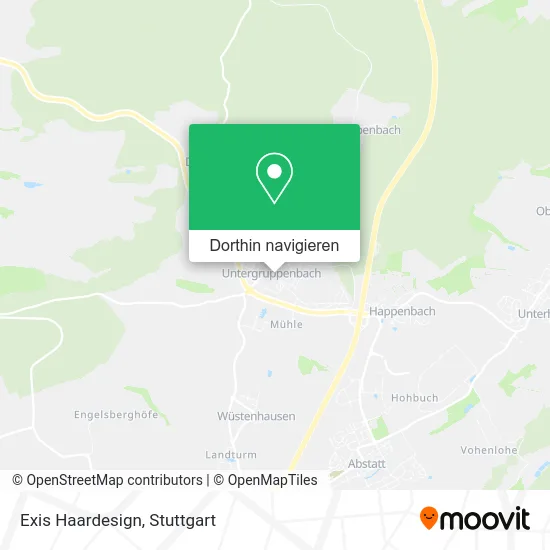 Exis Haardesign Karte