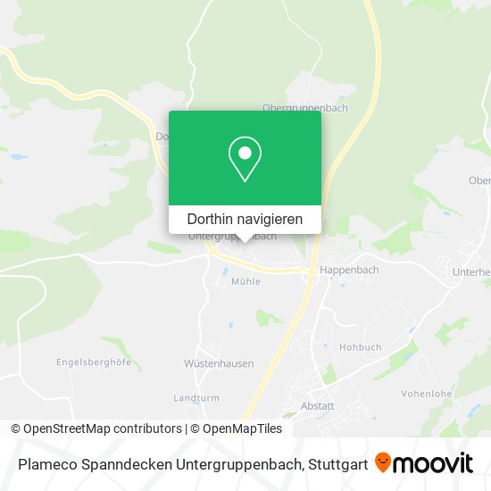 Plameco Spanndecken Untergruppenbach Karte