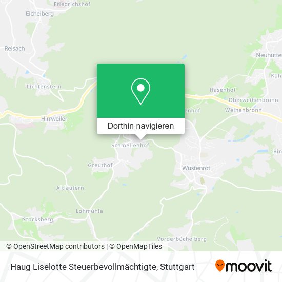 Haug Liselotte Steuerbevollmächtigte Karte