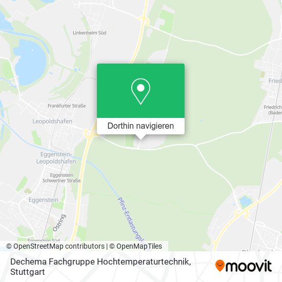 Dechema Fachgruppe Hochtemperaturtechnik Karte