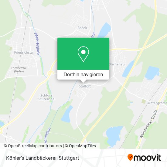 Köhler's Landbäckerei Karte