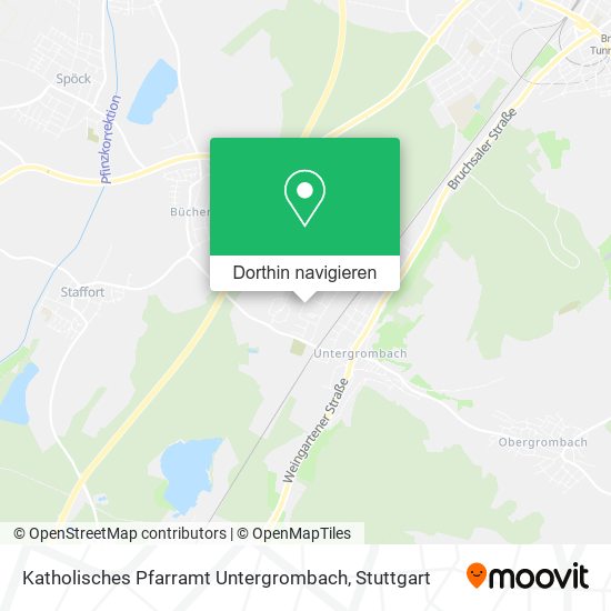 Katholisches Pfarramt Untergrombach Karte