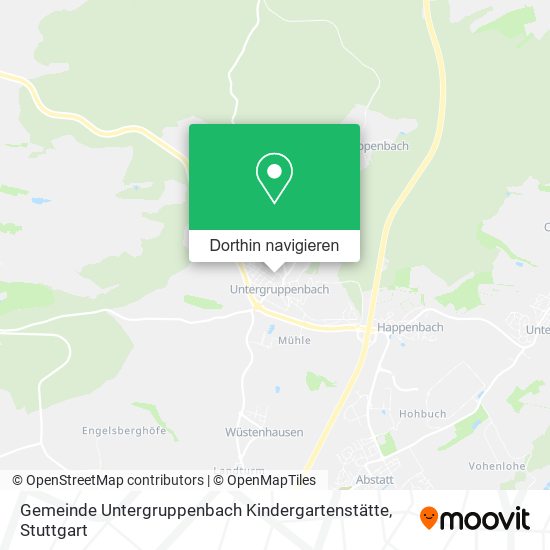 Gemeinde Untergruppenbach Kindergartenstätte Karte