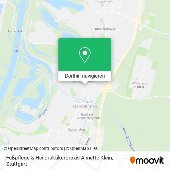 Fußpflege & Heilpraktikerpraxis Annette Klein Karte