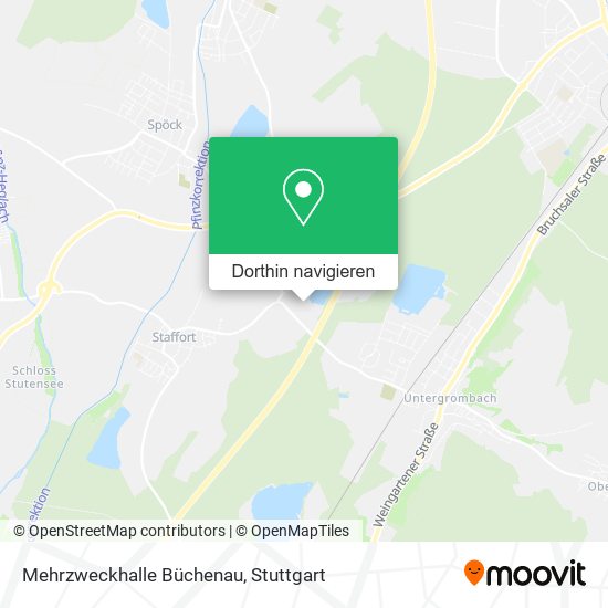 Mehrzweckhalle Büchenau Karte