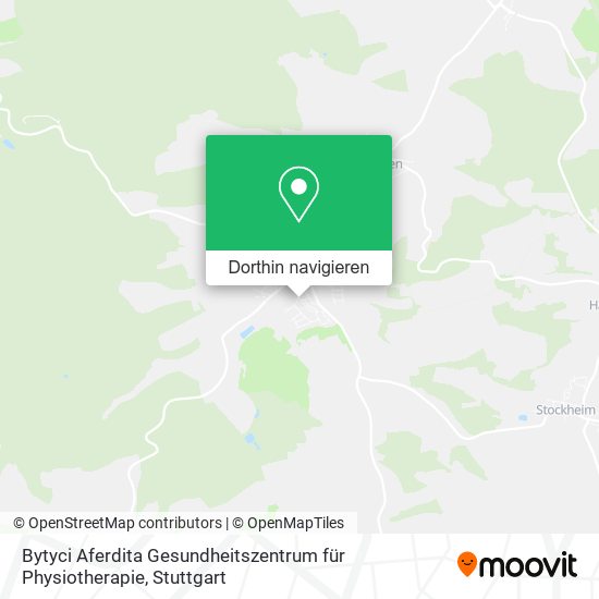 Bytyci Aferdita Gesundheitszentrum für Physiotherapie Karte