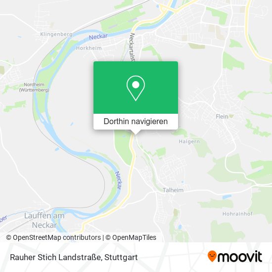 Rauher Stich Landstraße Karte