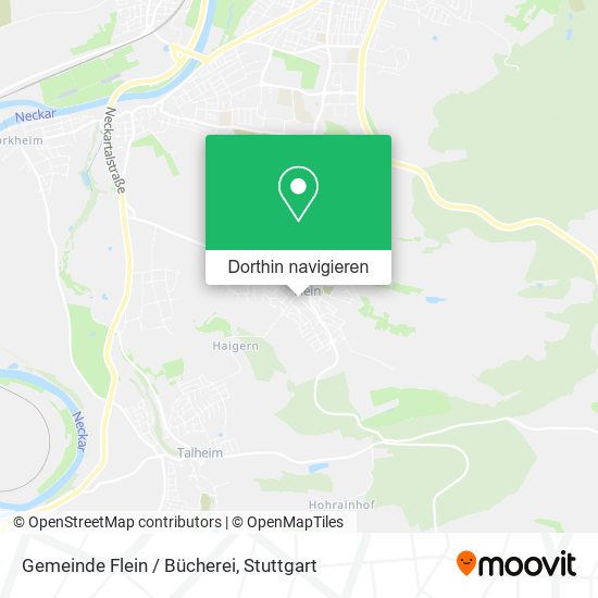 Gemeinde Flein / Bücherei Karte