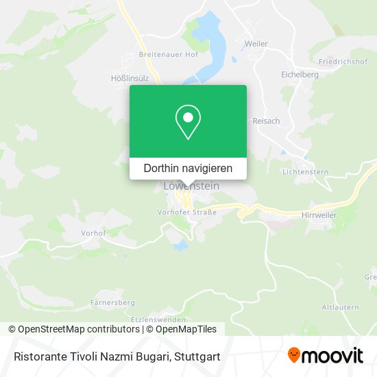 Ristorante Tivoli Nazmi Bugari Karte